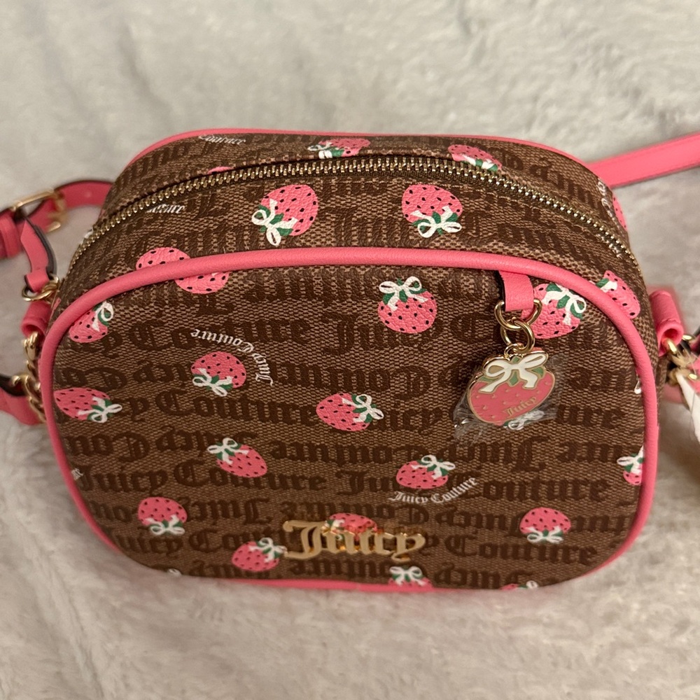 Juicy Couture Strawberry Print Crossbody Bag